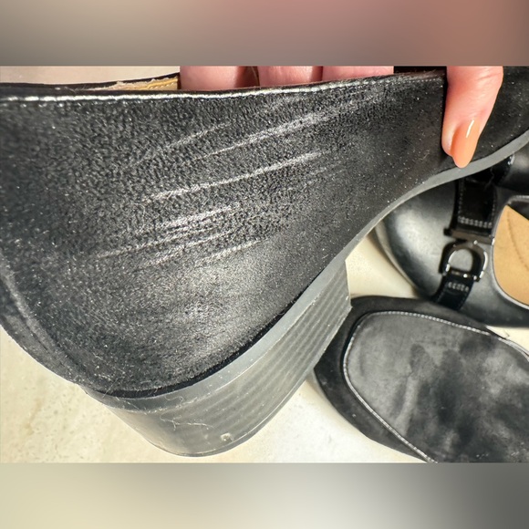 CLARKS LOT OF 3! + Me Too 1 Pr! Black Leather Comfort Cushion 8 Classic Career - Picture 15 of 16